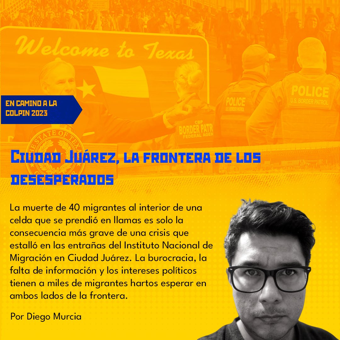 RRPresenta's tweet photo. @fvillabravo @DivergentesCA @Allan_BuDiaz @ContraC_HN @jovannagarcon @noficciongt @bavelarr @Dromomanos En la ruta Ciudad Juárez

#COLPIN https://t.co/B0WKqZbSwy