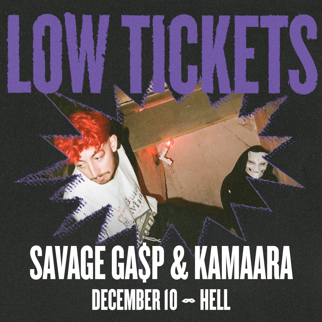 👻 THIS SUNDAY // 12.10 // @SavageGasp & @KageKamaara in Hell + more 🎫: bit.ly/savage-gasp-12…