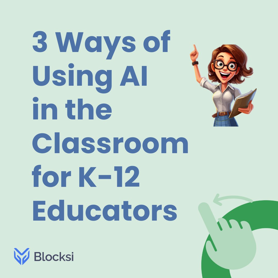 #AI is proving to be an effective teacher's assistant. 🚀

These are 3 ways #K12 educators can use it to upgrade teaching. 🤩

Find out more and uplift your learning now: hubs.ly/Q02ckr2b0

#aiineducation #edtech #teachers #teachertwitter #classroommanagement #blocksi