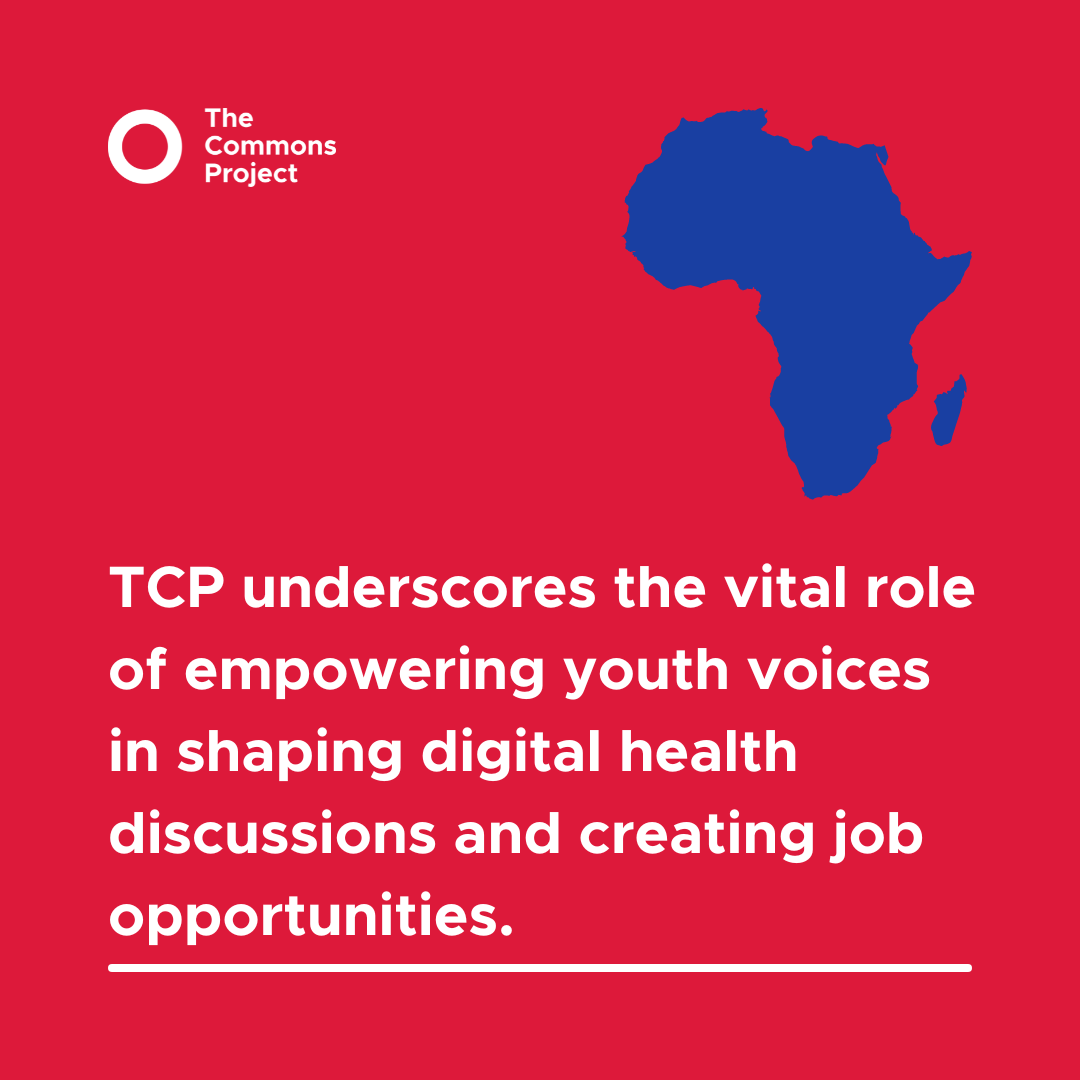 TCP underscores the vital role of empowering youth voices in shaping digital health discussions and creating job opportunities. Together let's drive our mission forward!