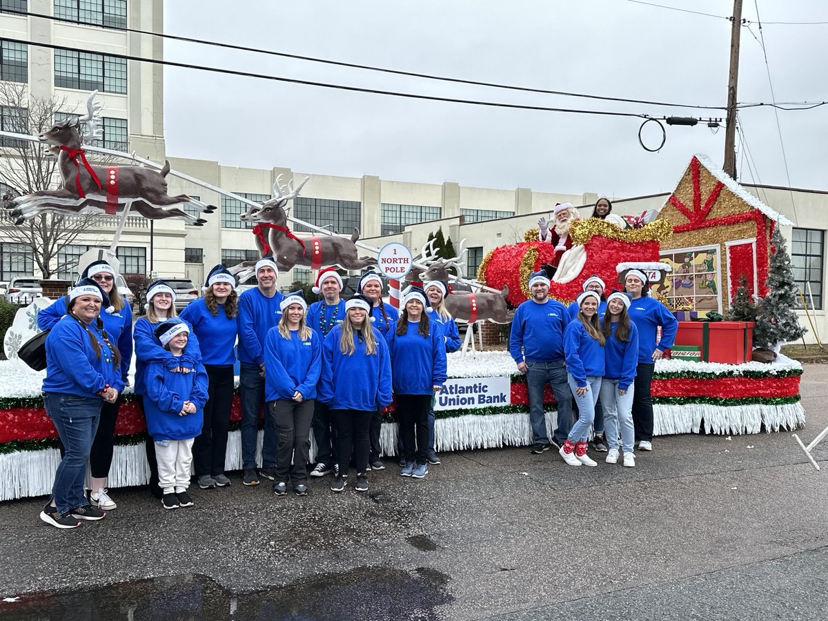 Atlantic Union Bank (@atlantic_union) on Twitter photo ๐Teammates jingled all the way down several parade routes on Dec. 2! Atlantic Union Bank participated in the Chesapeake Rotary Christmas Parade, Dominion Energy Christmas Parade & Christmas in Middleburg parade. Happy Holidays! 
More: bit.ly/3T6byE9 Member FDIC ๐Teammates jingled all the way down several parade routes on Dec. 2! Atlantic Union Bank participated in the Chesapeake Rotary Christmas Parade, Dominion Energy Christmas Parade & Christmas in Middleburg parade. Happy Holidays! 
More: bit.ly/3T6byE9 Member FDIC