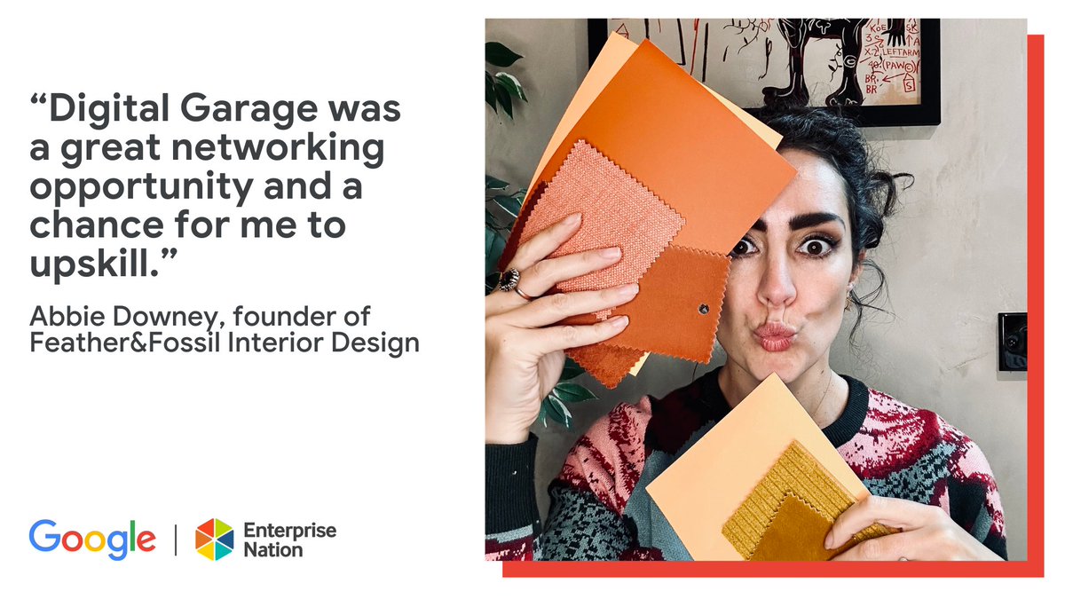 e_nation's tweet image. Meet Abbie Downey, founder of Feather&amp;amp;Fossil Interior Design ✨

Abbie shares her entrepreneurial journey and how she benefited from the #GoogleDigitalGarage event.

➡️ ow.ly/bYEE50QfoIC 

@GoogleUK