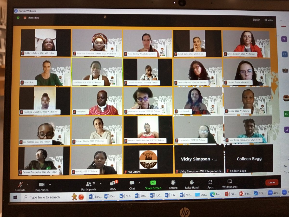 <a href="/CAMGEW/">Cameroon Gender And Environment Watch CAMGEW</a> on staff capacity building: CAMGEW women Empowerment Officer- SEVIDZEM Ernestine LEIKEKI graduates as Women For The Environment (WE) Africa 2023 Fellow: 6/12/203
WE Africa is designed to scale into a contagious movement for women's environmental leadership in Africa.