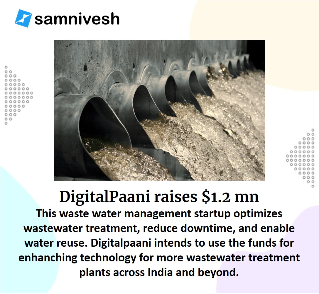 #digitalpaani #wastewatertreatment #wastewatermanagement #watertechnology #startupjourney #samnivesh #startupfunding #startup #startupcommunity #InvestorCommunity