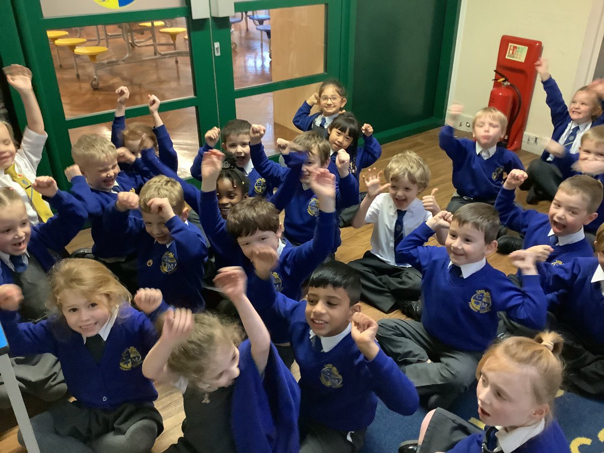 The cheers and smiles from the children of Class 1 who were the winners of the Attendance Advent Calendar once again today and this afternoon enjoyed another ‘KIDS CHOICE’ session for their fantastic attendance record so far this week! <a href="/Carrmillprimary/">Carr Mill Primary</a> #teamcarrmill