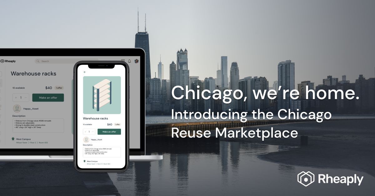 The Chicago Reuse Marketplace is live! Now any business and nonprofit can buy, sell, or donate workplace items. Save money for your organization while keeping thousands of pounds of waste out of the landfill. Join for free today: buff.ly/3sX8I9X
