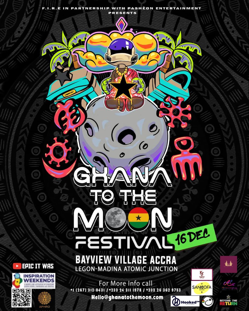 #shadouttvnews  ; 🇬🇭 This events is going to be bigggggggg “Ghana to the Moon” Happening this December.

Date; 16/12/23

📍 @bayview_village_accra 

With top musicians performing @princybright @kofijamar @heartman_music @jahlead_official @aligata.app @offeimusic #shadouttv