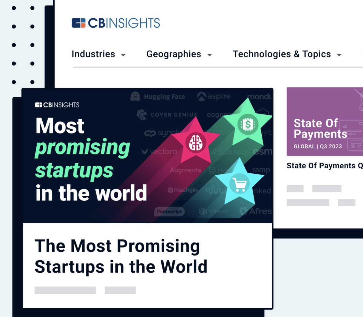 We are ranked as one of the most promising startups in the world by <a href="/CBinsights/">CB Insights</a>. From digital banking to AI development tools, we are listed as a startup to watch in the #insurtech space. Check it out! bit.ly/3TeiCyn

#insurance #embeddedinsurance