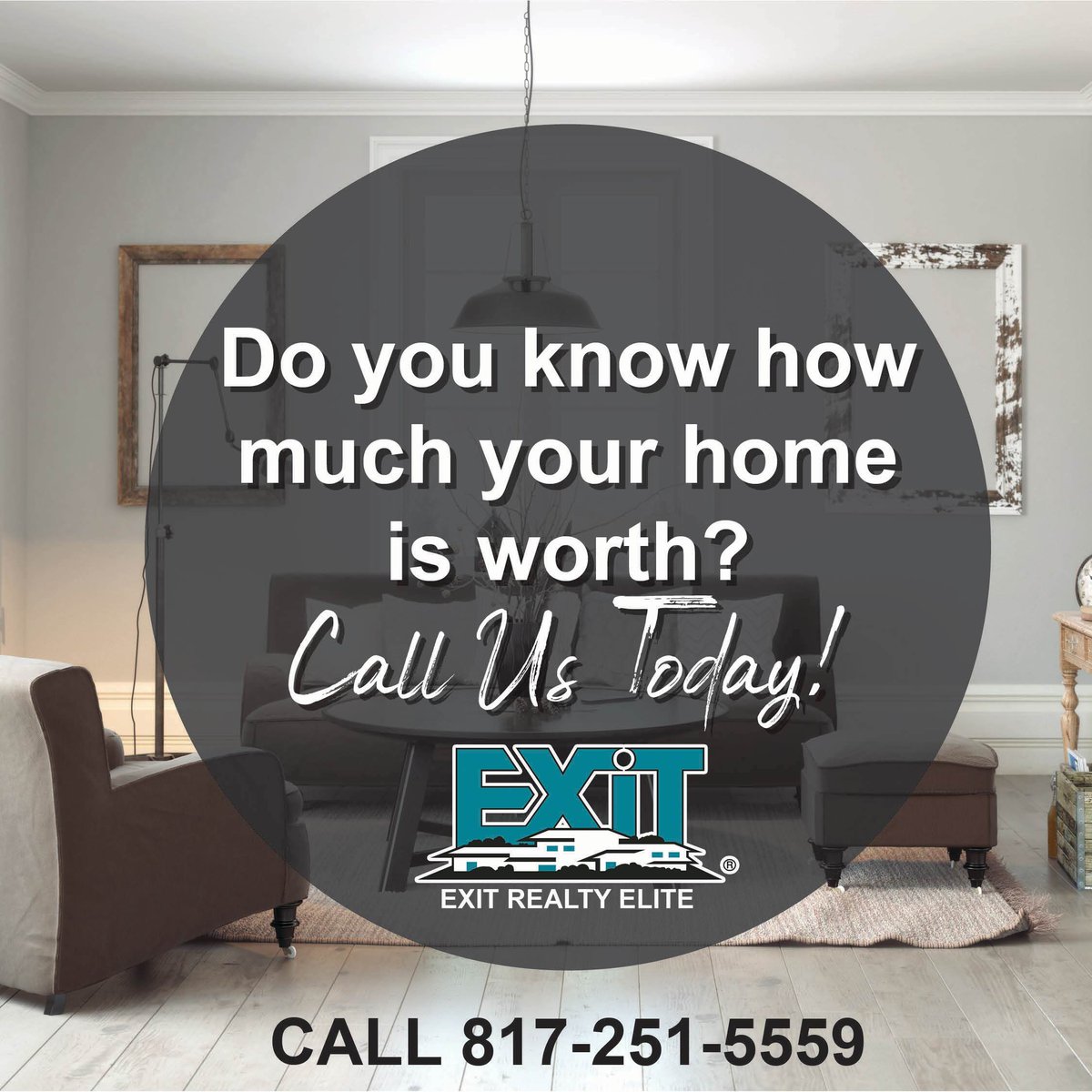 Do you know how much your home is worth?
We've got the answer!

#LOVEXIT #ImSold #ThinkSmartThinkEXIT #RealEstateReinvented #ListwithEXIT #DFWMetroplex #buyahome #sellahome #EXITRealtyElite #RealEstateCareers #TexasRealEstate