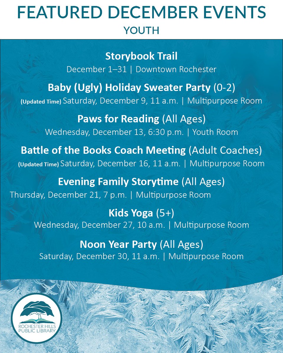 Rochester Hills Public Library tweet media