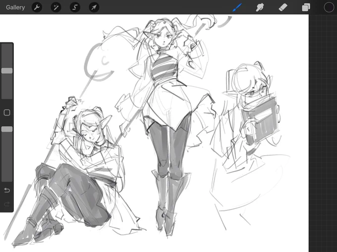 my old ipad can work only if i sketch, if i draw something bigger it just crushes at some point lol 