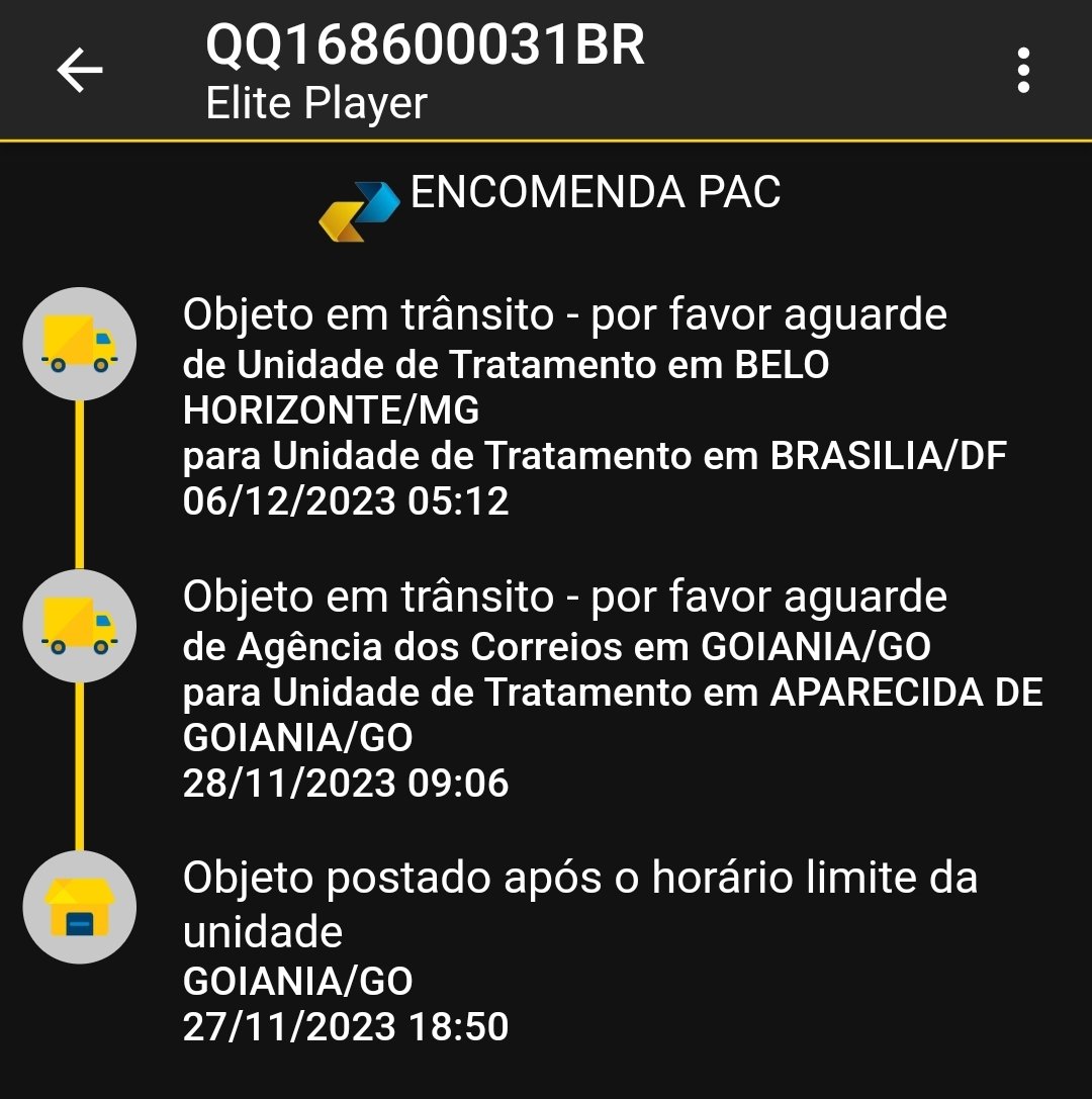 geennari's tweet photo. Obrigado @correiosBR por serem um bando de inúteis e perderem minha encomenda que tava em Goiânia, acharem ela em BH e não cumprirem o prazo de entrega https://t.co/s69n6qa4KU