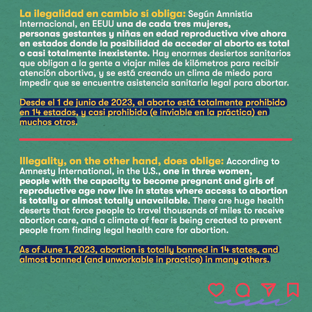 📣 No nos cansaremos de repetir que legalizar el aborto no significa que se vaya a usar como un método anticonceptivo ni que sea obligatorio.

📱 Por eso ¡La app Aya Contigo ya está disponible en Venezuela y Estados Unidos! Puedes descargarla en hola.ayacontigo.org