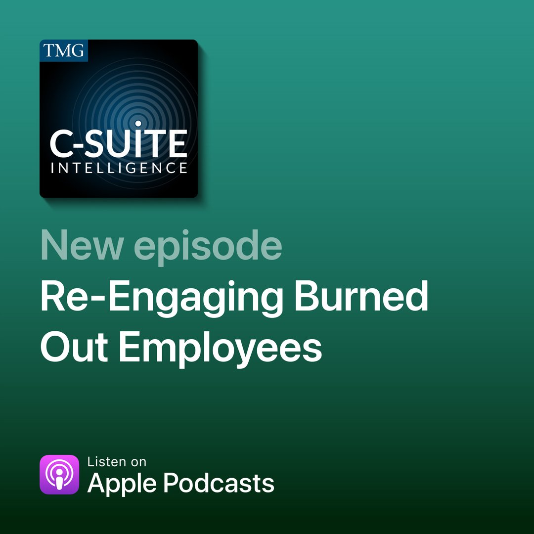 #CSuiteIntelligence podcast Ep. 13: “Re-Engaging Burned Out Employees.”

<a href="/TheMilesGroup/">The Miles Group</a>’s MDs Courtney Hamilton and Christina Woodard address the causes of burnout and strategies to overcome it.

apple.co/3TaCHFO
