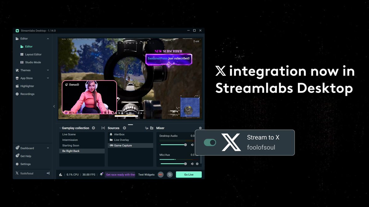 Streamlabs tweet media