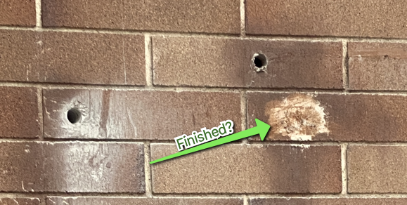 MyCellTower's tweet photo. We consistently see sub-par work at decommissioned cell sites. This one is Sprint/T-Mobile. Landlords can and should enforce lease obligations to restore to the original condition.
Initial work and 'finished' product in photos... They will be coming back. https://t.co/nQcZPjMHDb