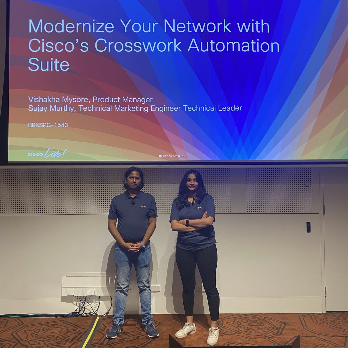 'When the changing nature of network services keeps you on your toes—Crosswork Automation Suite will help you leap through the changes.”
 
- Engineering Product Manager Vishakha Mysore Vedavyas at #CiscoLiveAPJC
 
Learn more ⤵️ 
cs.co/6013RJN5H
  
#CiscoServiceProvider