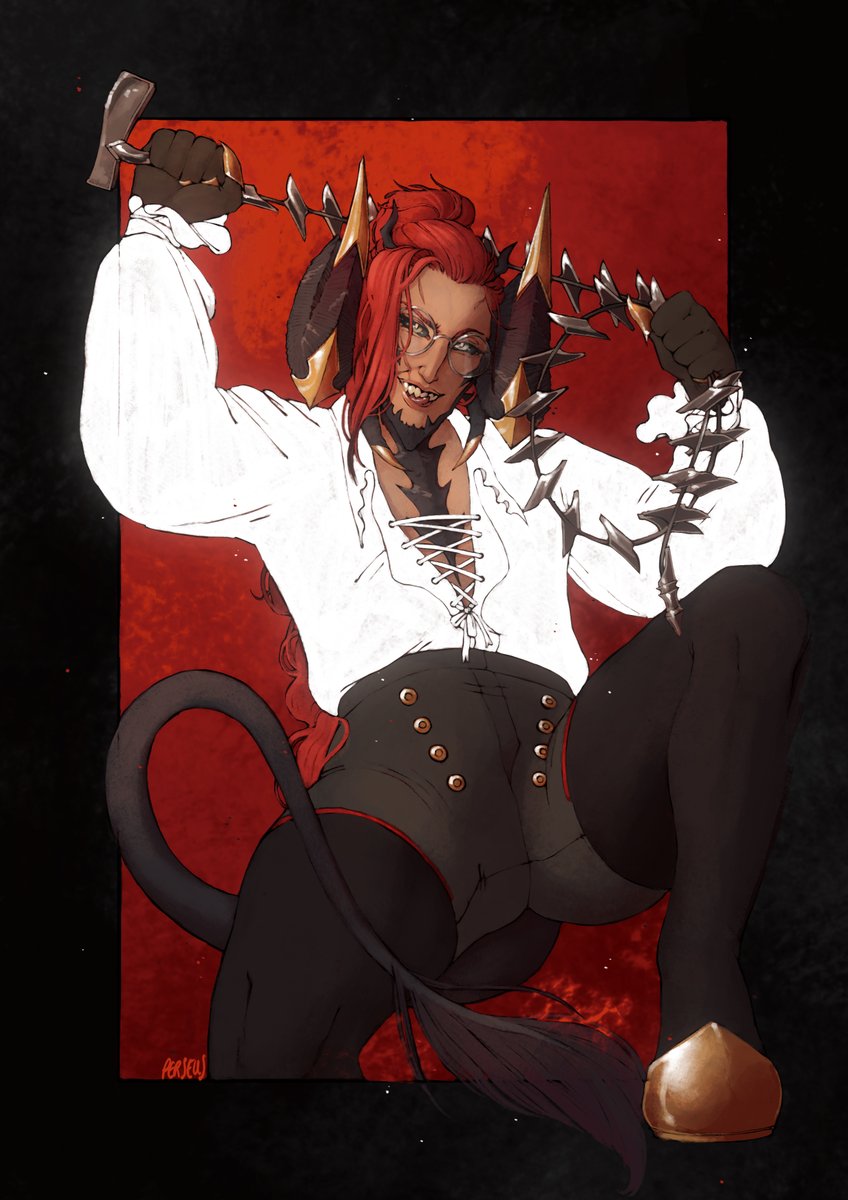 perseus in a spooky font tweet media