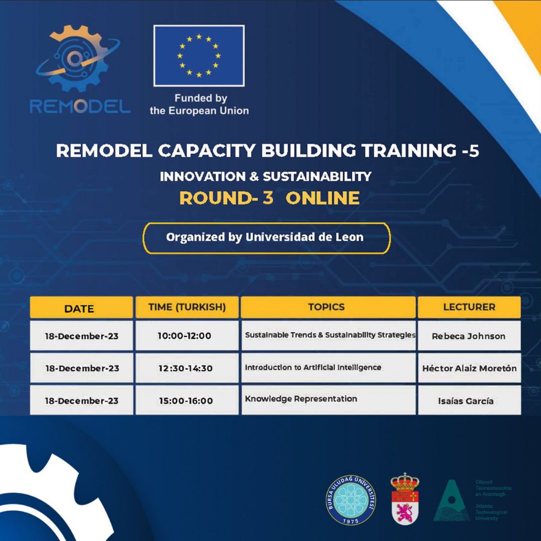 📣📣The Capacity building training of REMODEL will be on December 18th, 2023 🎯with the topic of Innovation &amp;Sustainability 📌
👉 So fill out the registration form and don't miss this valuable workshop 🏃‍♂️
Registration form link is on the bio 🔝
#capacitybuilding #horizoneurope