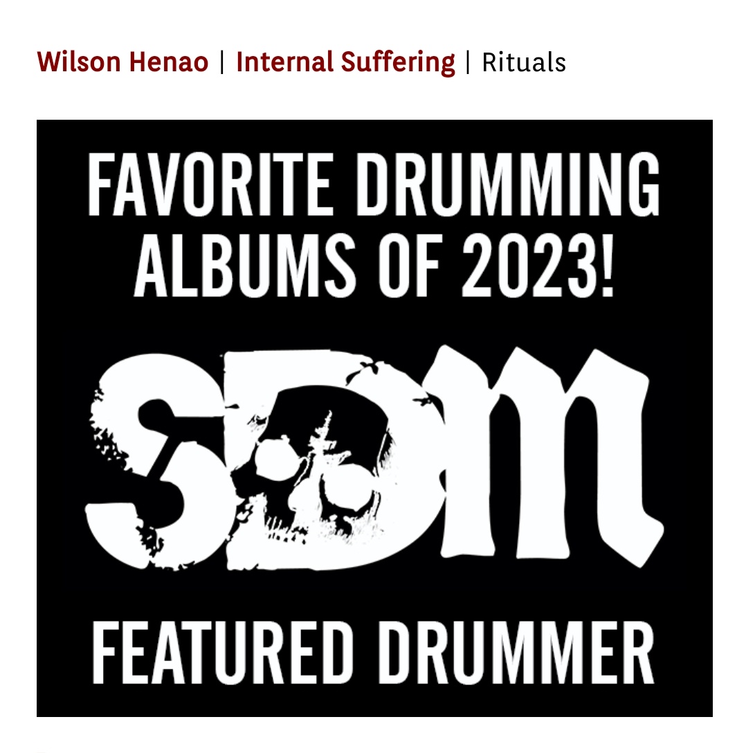 ISuffering's tweet image. We're proud to announce that the drumming on our new album"Rituals" has been chosen by Sick Drummer Magazine as one their Favorite Drumming Albums of 2023!  Check out the full feature here
sickdrummermagazine.com/.../sick-drumm…
Be sure to check out our new album  RITUALS and WITNESS THE CHAOS!