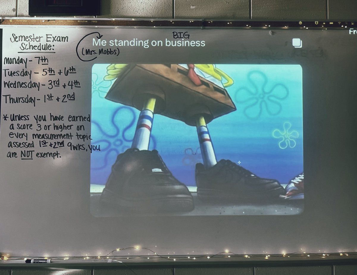 Todays attempt to take gen z words/phrases and use them to mortify my students. This one got them good…🤣 #bigbusiness