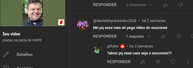 Eu pesquisei por Renan souzones E apareceu isso ;-; : r/HUEstation