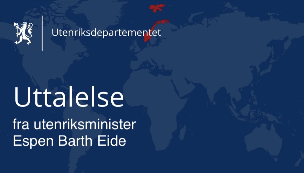 FNs generalsekretær har sendt brev til Sikkerhetsrådet hvor han  viser til arti 99 i FN-pakten. 
🇳🇴gir full støtte til generalsekretær Guterres’ initiativ &amp; budskap. Budskapet er svært alvorlig &amp; gjenspeiler den katastrofale humanitære situasjonen i Gaza

x.com/utenriksdept/s…