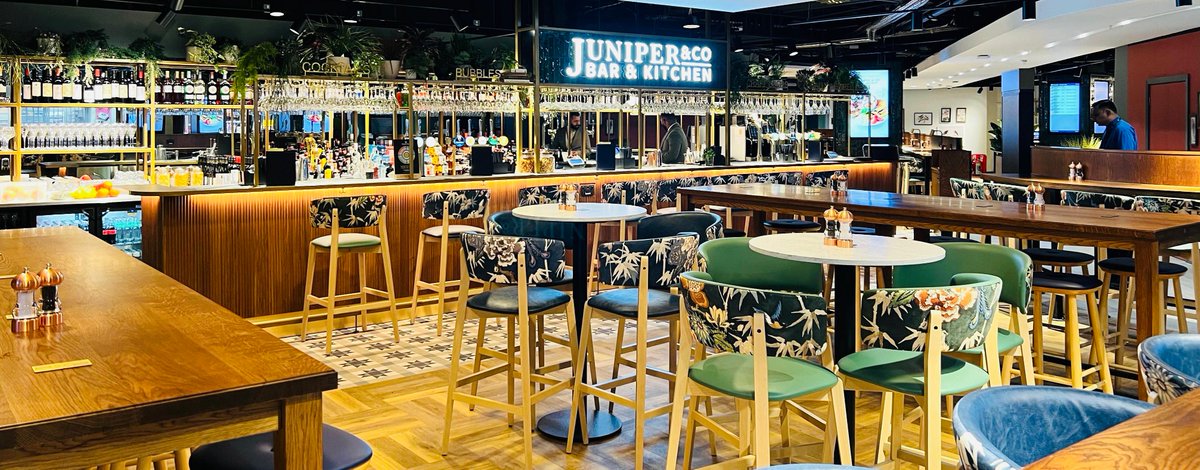 We're excited to announce the opening of Juniper.

This elegant restaurant showcases locally inspired produce with an East London flare. Delight in delectable delights from <a href="/PaulRhodesLDN/">Paul Rhodes Bakery</a>, <a href="/FormanandField/">Forman & Field</a> &amp; <a href="/Jeroboams/">Jeroboams Wine Merchant</a>.
Discover more ➡️ow.ly/SgrU50Qgr8p

✈#FlyLCY 💚#LoveLCY