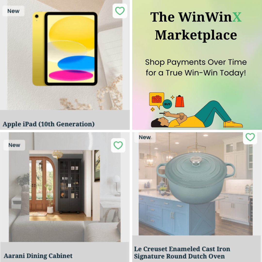 Discover something new every day on the #WinWinX Marketplace! 🌟 With dozens of unique products added daily, your next treasure is just a click away.  🙌🏻 #onlineshopping #shopsecondhand #BNPL #buynowpaylater #paymentplans