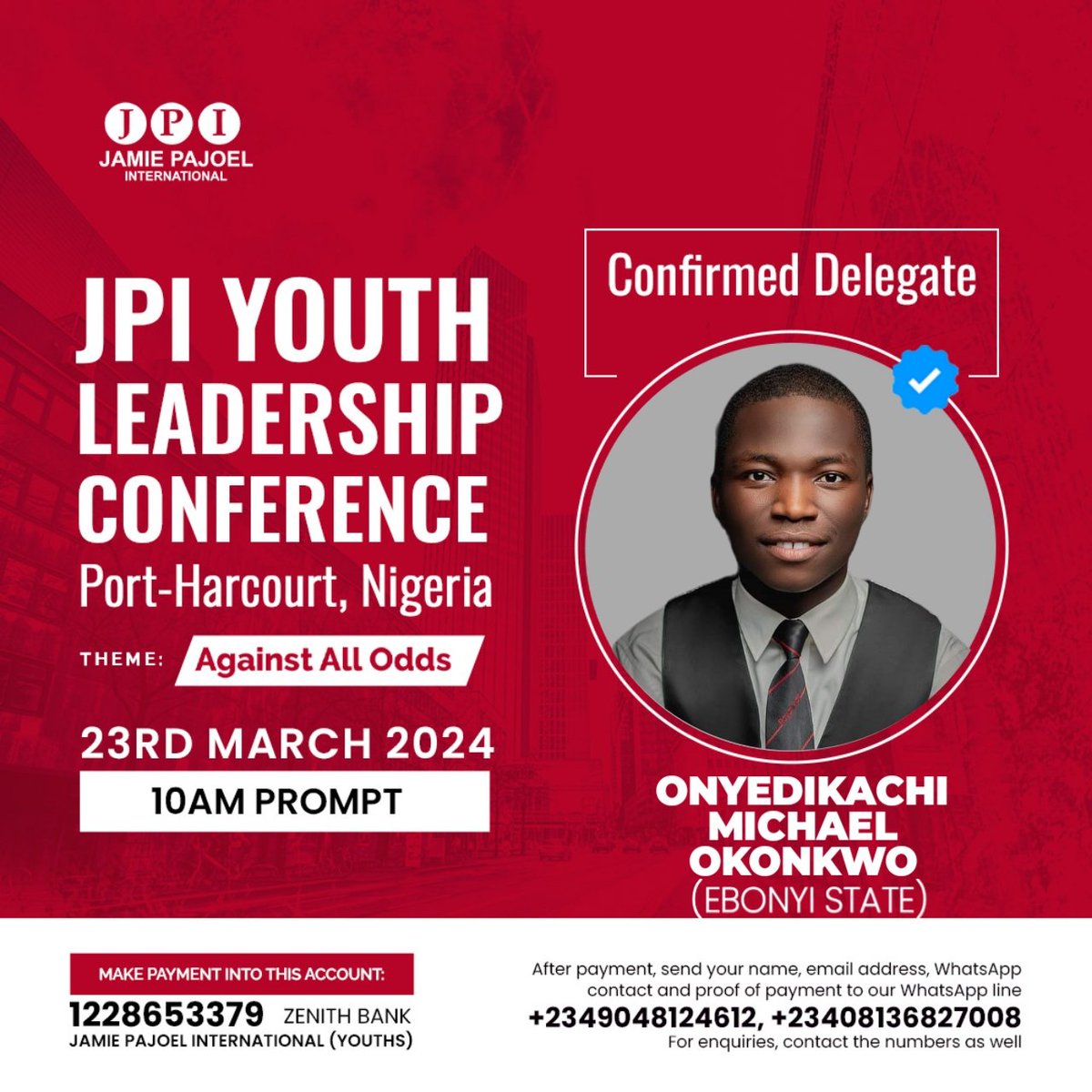AdaAchusim's tweet image. Opportunities wouldn&apos;t come into your bedroom.
You have to seek for it...

Register to get connected with 3000 young entrepreneurs and leaders for JPI Youth Leadership Conference, Port-Harcourt 2024
#jamiepajoeluniversity