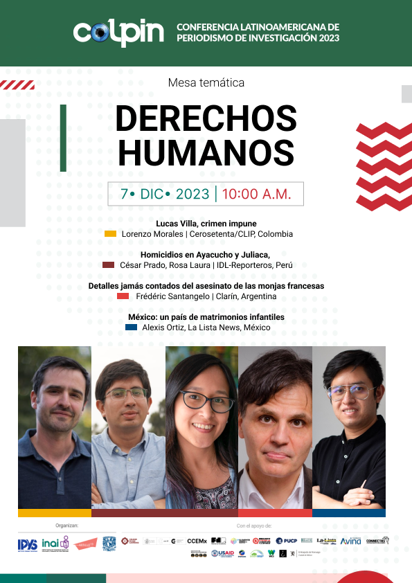 Te invitamos a seguir la mesa temática de Derechos Humanos en la #COLPIN2023, donde <a href="/AlexisOrBal/">Alexis Ortiz</a> de #LaListaNews hablará de la investigación México: Un país de matrimonios inf­­­­antiles

✍️t.ly/aNKAe

🎥fb.watch/oNGrZ3moqe/