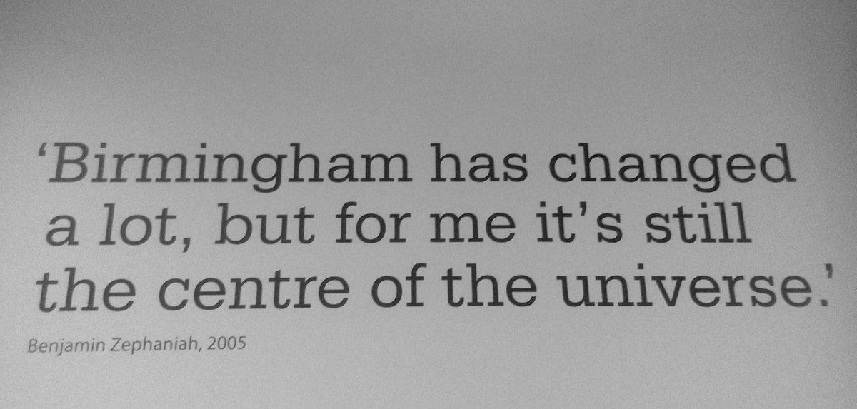 He said it best in 2005 'Birmingham has changed a lot, but for me it's still the centre of the universe', and Benjamin was at the heart of Birmingham.
