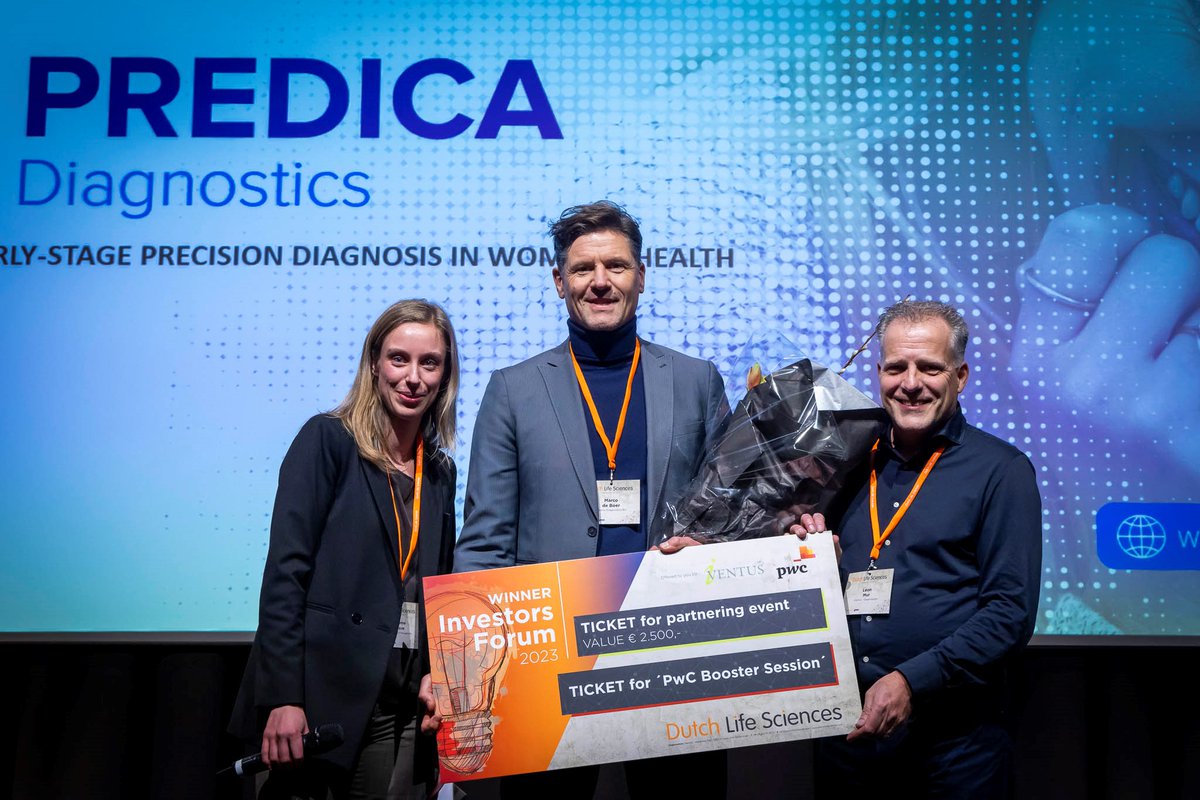Dutch Life Sciences (@dutchlifescienc) on Twitter photo Today is a day for winners!
We congratulate XS Innovations, winner of the Venture Challenge Fall. We celebrate the winner of the Investor Forum Diagnostics BV, <a href="/SOPcMarco/">Marco de Boer</a>. And the “<a href="/Mibiton/">Kees Recourt</a> Quality Certificate” awarded to Single Cell Discoveries, Judith Vivié and Mauro Muraro. Today is a day for winners!
We congratulate XS Innovations, winner of the Venture Challenge Fall. We celebrate the winner of the Investor Forum Diagnostics BV, <a href="/SOPcMarco/">Marco de Boer</a>. And the “<a href="/Mibiton/">Kees Recourt</a> Quality Certificate” awarded to Single Cell Discoveries, Judith Vivié and Mauro Muraro.