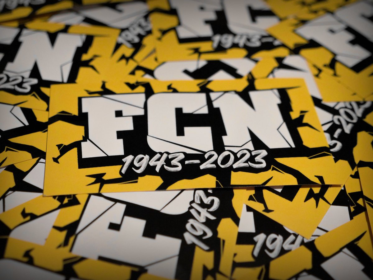 n165company's tweet photo. Le FC Nantes est un monument du football français ⚽🔰

Pour accompagner la réédition de l'affiche "80 𝑎𝑛𝑠" nous avons réalisé 3 visuels inédits 😇

Voici la version sticker 👇🏻

➡️ RDV demain à 19h sur https://t.co/EfAiftr4J5 https://t.co/zasSHYIS9A
