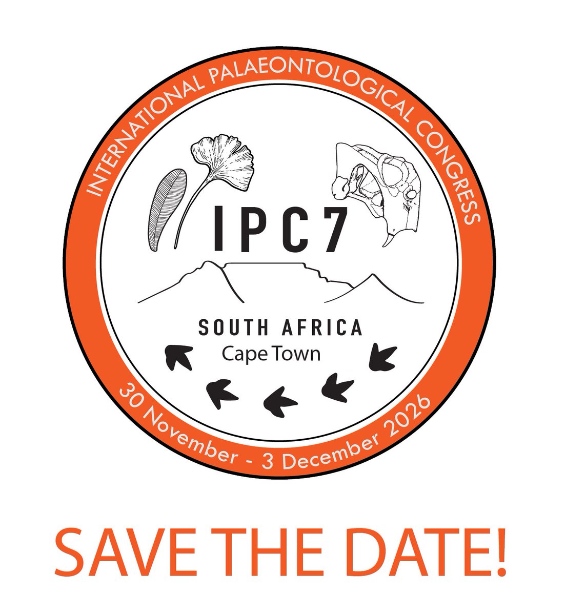 The 7th International Palaeontological Congress is happening in Cape Town, from 30 of November to 3 of December 2026! Save the Date! Looking forward to see all of you! ipc7.site