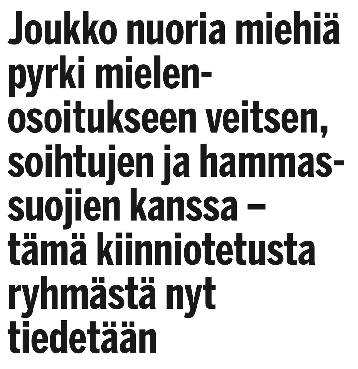 Perinteinen suomalainen itsenäisyyspäivä perinne: laitetaan svedut koppiin. Näillä äärioikeistolaisilla ei oikein mene hyvin tämä Suomen matkailu