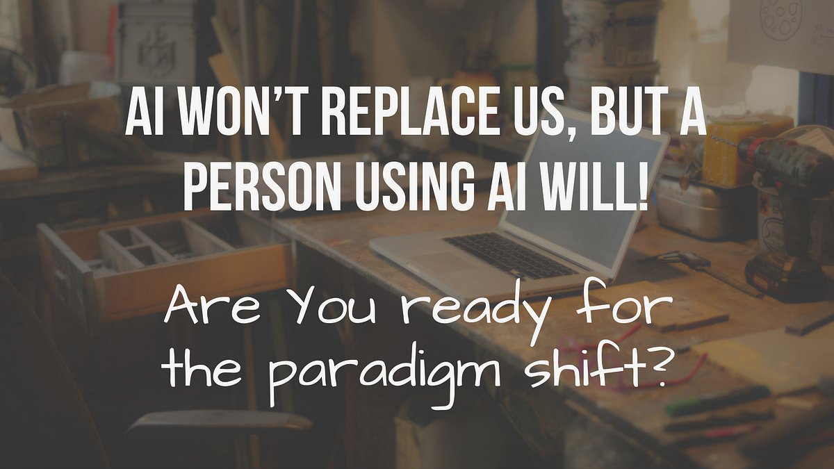 masimatta's tweet image. AI will not replace You but the person Who is using it
🌟 #AIandHumans #HumansAndTech #EmpowerTheUser