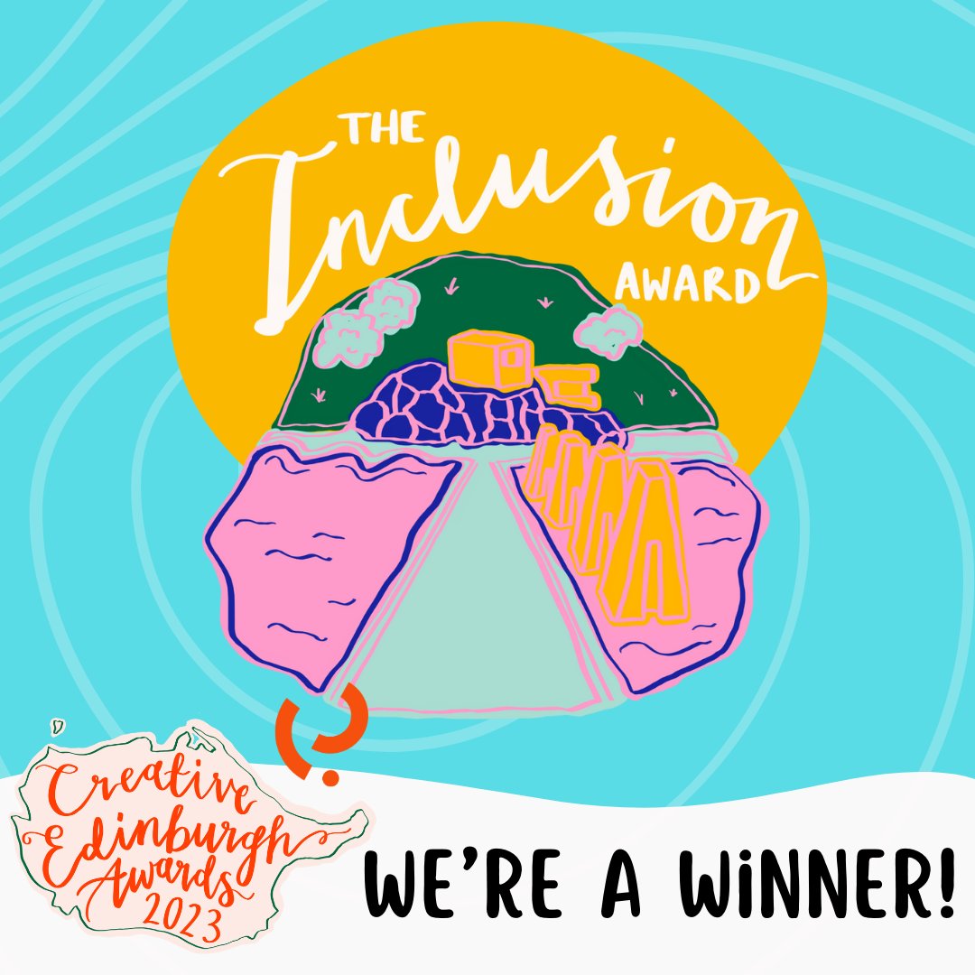 Well, that was unexpected! We are now a multi-award winning theatre company. Thanks to all at <a href="/CreativeEdin/">Creative Edinburgh</a> and <a href="/edinburghpaper/">Edinburgh Evening News</a> and <a href="/edinplayhouse/">Edinburgh Playhouse</a> for two awards in the space of a month! This is for every person who has supported and been part of us over the past 28 years!