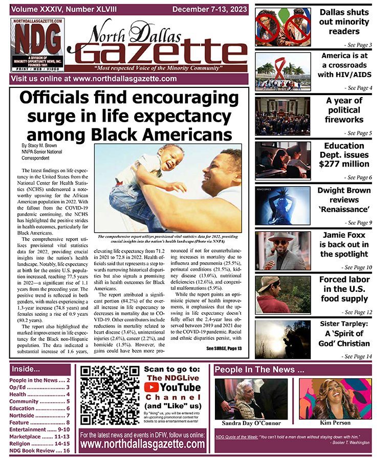 Click on Link below for NDG's 12.7.2023 Edition: northdallasgazette.com/wp-content/upl…