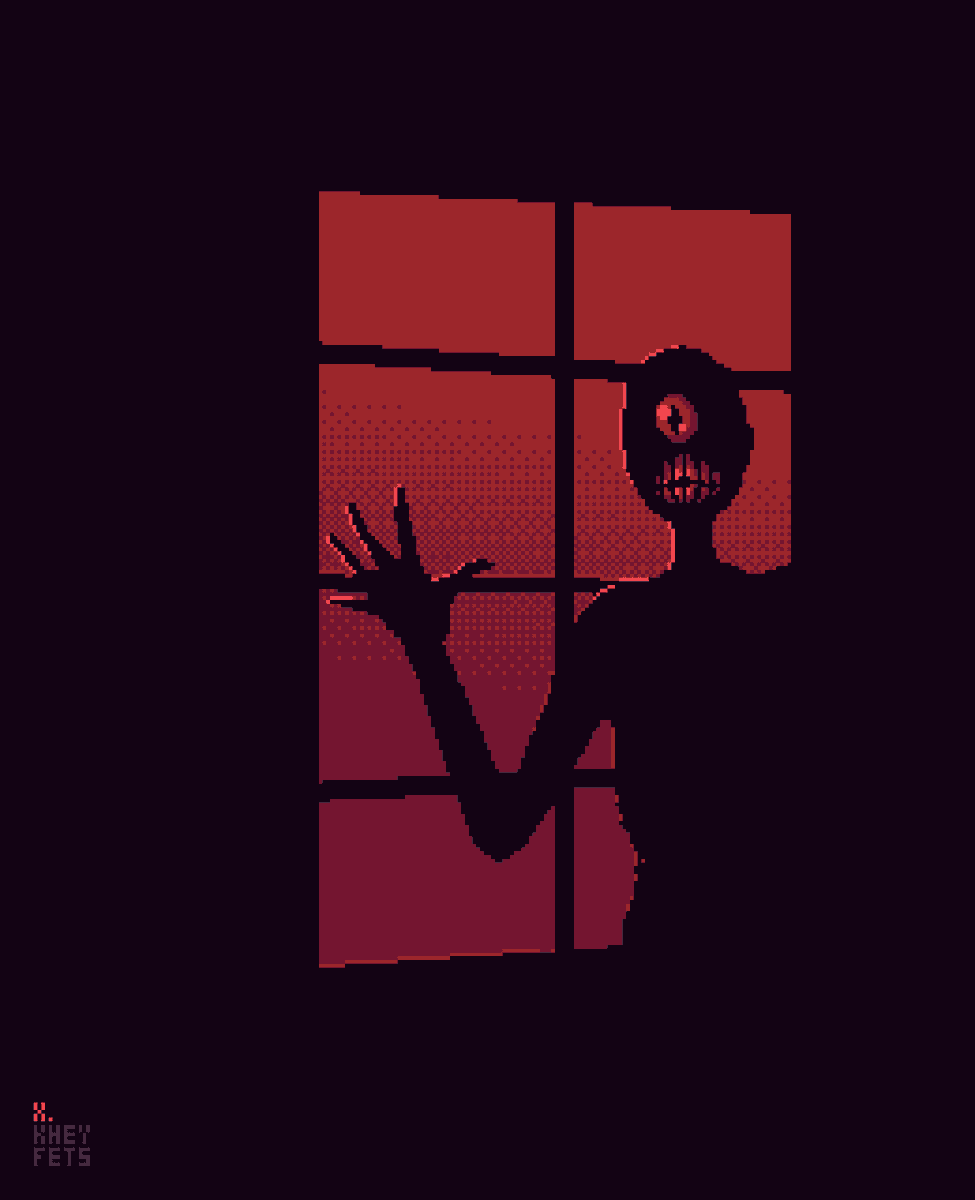 #NegativeSpace for <a href="/Pixel_Dailies/">Pixel Dailies</a>

#aseprite #pixelart #pixel_dailies #creep #HorrorArt