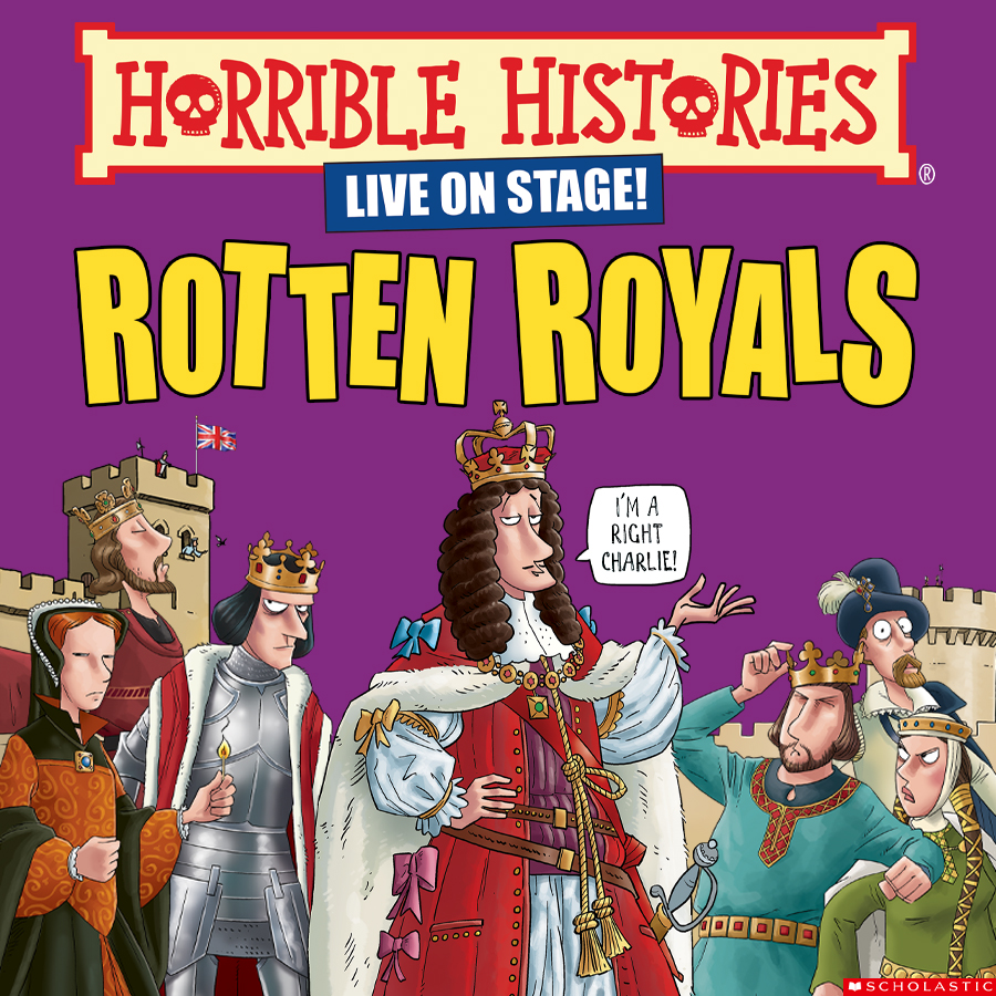 We are excited to announce that from May 2024 we will be touring Horrible Histories - Rotten Royals! Join us for tales of revolting rulers and mad monarchs from Britain’s barmy past! Lots of venues are to be announced with those already on sale here: birminghamstage.com/.../horrib.../…