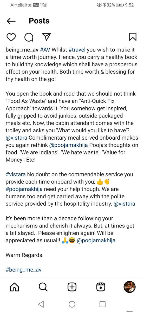 being_me_av's tweet image. #AVlog 0222 @poojamakhija @airvistara #AV #travel #eatdelete

#being_me_av
