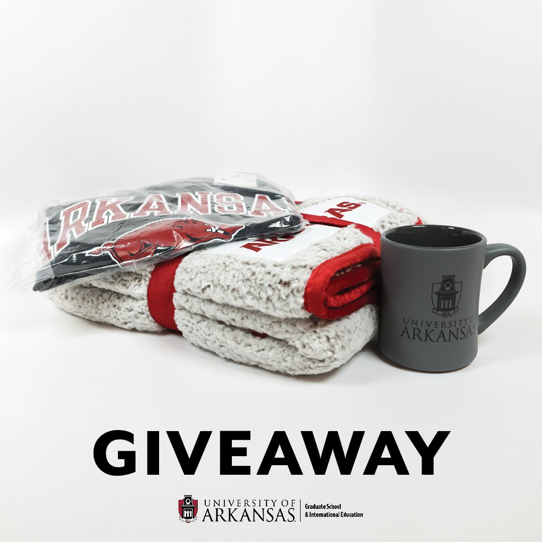 Finals are here &amp; we're giving away a UARK shirt, mug, &amp; blanket🎁

RULES:
• FOLLOW us
• LIKE the post
• TAG a friend &amp; tell us a highlight of your semester
• Must be able to redeem prize on campus by Fri, Dec 15
• More tags/repost = more entries

Closes on Wed, Dec 13!