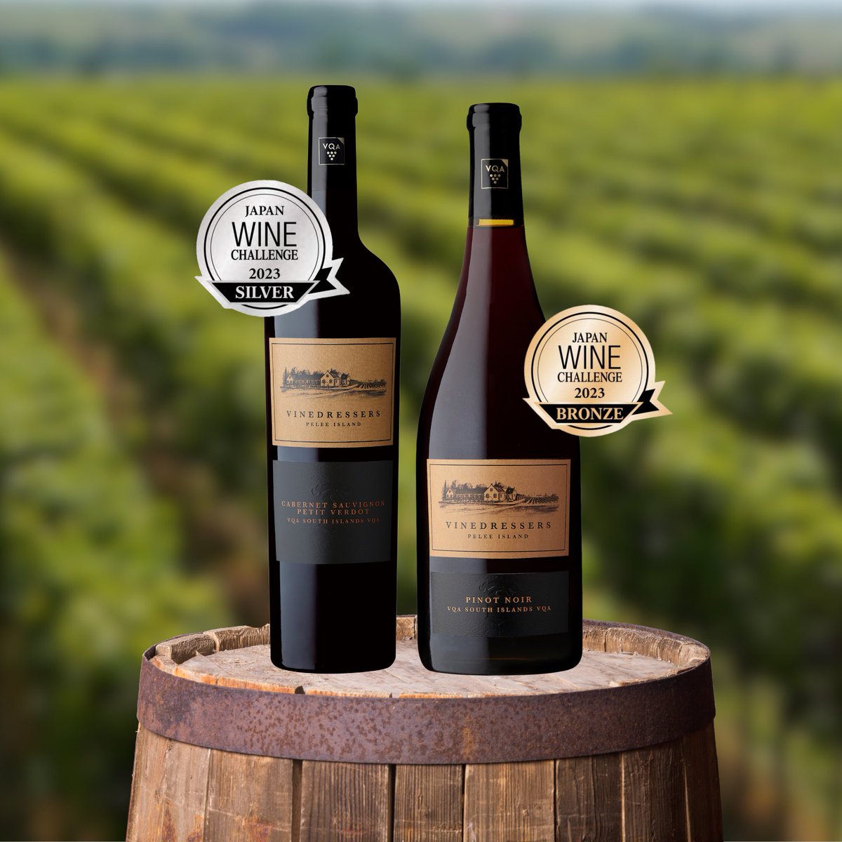 We’re proud to share that two of our Vinedresser wines took home awards at the @japanwinechallenge this year!🎉 Our Vinedressers Cabernet Sauvignon Petit Verdot took home a silver award 🥈 Our Vinedressers Pinot Noir took home a bronze award 🥉