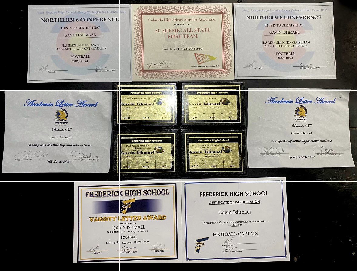 Gavin Ishmael (@gavinishmael7) on Twitter photo I was gratefully awarded last night
- 1st team all conference
- league offensive Player of the Year
- The teams offensive Player of the Year
- Academic All state first team
- Single season passing Yds and touchdowns (record)
- Career passing Yds (record)
<a href="/benjiflocka17/">Coach Benji</a> I was gratefully awarded last night
- 1st team all conference
- league offensive Player of the Year
- The teams offensive Player of the Year
- Academic All state first team
- Single season passing Yds and touchdowns (record)
- Career passing Yds (record)
<a href="/benjiflocka17/">Coach Benji</a>