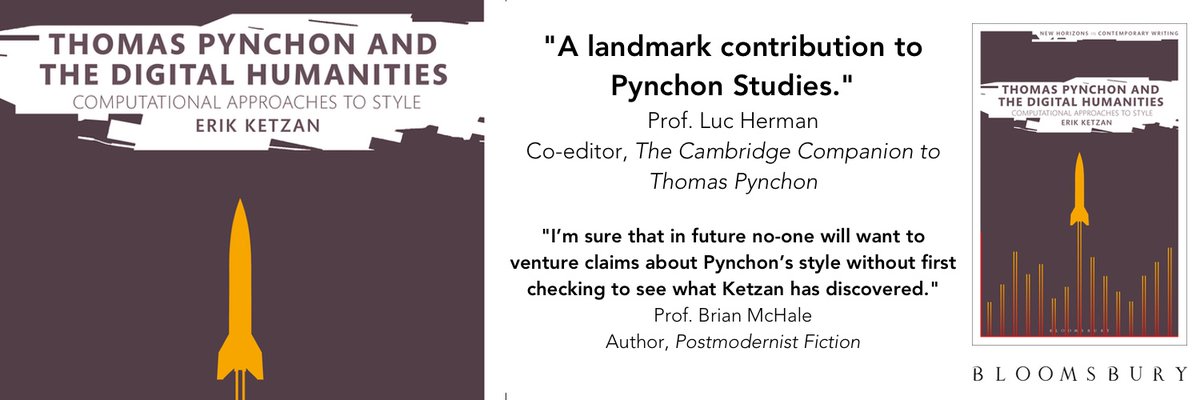 Thomas Pynchon and the Digital Humanities is now available for FREE and open access online! With 60+ graphs and tables on Pynchon's wildly experimental prose bit.ly/3uLYMQZ