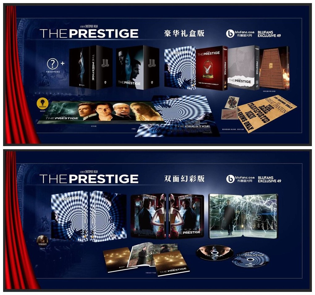 media_psychos's tweet photo. Join our #Blufans Group Buys today!
The Prestige (Blufans Exclusive #49) (WEA 4K UHD/BD/Bonus BD Steelbook): https://t.co/n3iYObxiy0
The Great Gatsby (2013) (Blufans Exclusive #51) (WEA 4K/3D/2D Steelbook): https://t.co/BqFJPdVln1 https://t.co/Rzim2Hi05M