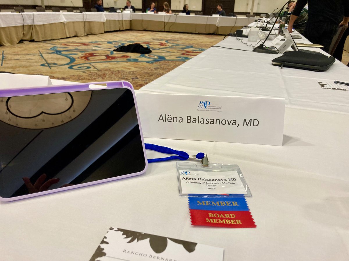 DrPsychMD's tweet photo. It begins! @AAAP1985 board mtg before the #AAAP23 Annual Mtg! What a sweet surprise in my suite! 🤩

#AMAAmbassadors front &amp; center as @AmerMedicalAssn has transformed AAAP’s capabilities!

&amp; loved seeing special guest @ASAMorg prez Brian Hurley who stopped by for collab &amp; convo! https://t.co/80B82AWrXG
