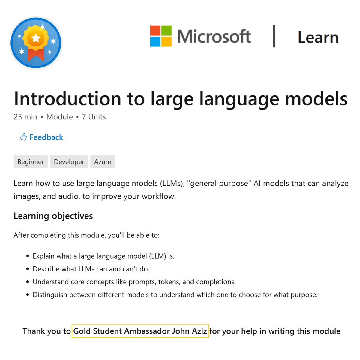 john00isaac's tweet image. First @MicrosoftLearn module is out! 🎉
Check it out: learn.microsoft.com/training/modul…

Glad to have this opportunity as a Microsoft Learn Student Ambassador to work alongside @chris_noring on developing this Microsoft Learn module from the content that @hboelman created!

#MSFTAdvocate