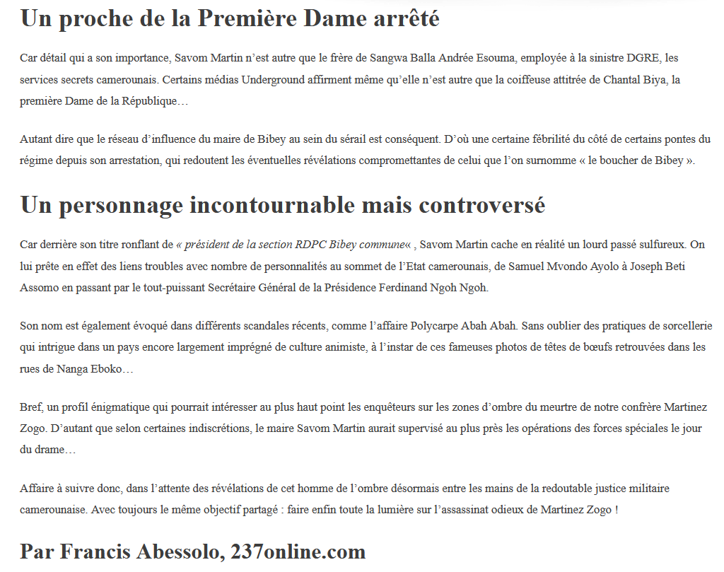jtchoufang's tweet photo. Pendant ce temps, c'est une nouvelle figure qui fait une sortie fracassante dans le cadre de l'Affaire #MartinezZogo.
Il s'agit de M. #Savom, maire et président de section #RDPC de #Bibey, qui a un profil atypique et des connexions en très haut lieu...
https://t.co/x9Y3E3j7xs https://t.co/E88NkeOjtR